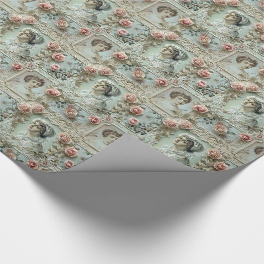 Biedermeier Dames Cadeaupapier (Hoek)