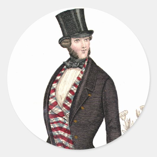 Biedermeier Gentleman Stickers (Voorkant)