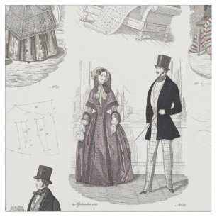 Biedermeier Modes Romantic Toile Stof