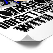 Biedt geen kankerkanker poster (Hoek)