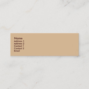 Biege Mini Visitekaartje