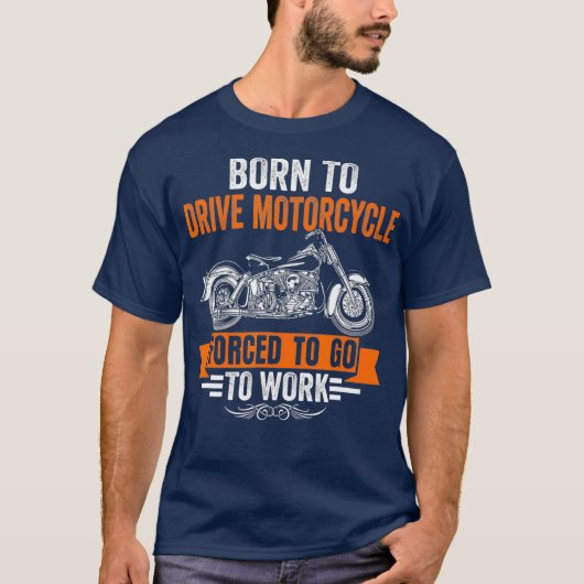 Biek Biker Motorcyclist Moped T-Shirt (Voorkant)