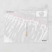 Bieken in een rij briefkaart (Achterkant)