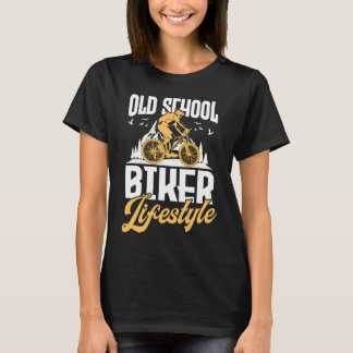 Biektebandje met een oude schoolbiker t-shirt