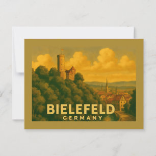 Bielefeld Duitsland Stad Kunst Briefkaart
