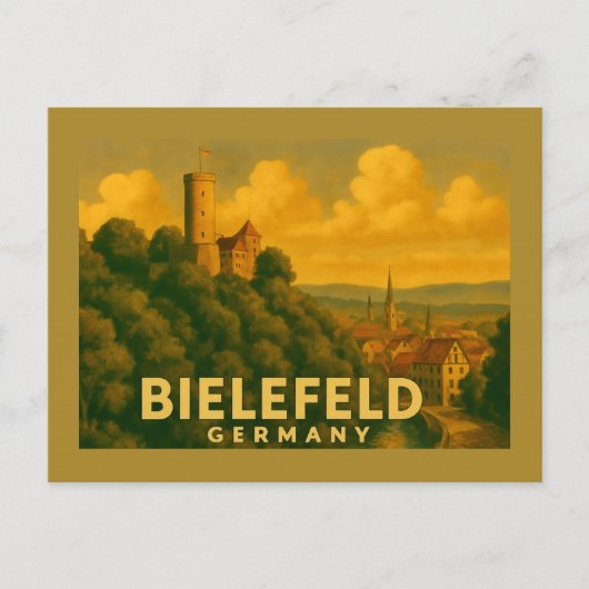 Bielefeld Germany City Art Briefkaart (Voorkant)