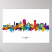 Bielefeld Germany Skyline Poster (Voorkant)