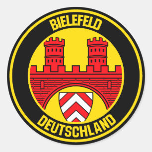 Bielefeld Round Emblem Ronde Sticker