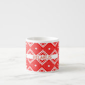 Biélorussie Б л а р у с Folk Motif Espresso Mug Cu (Devant)