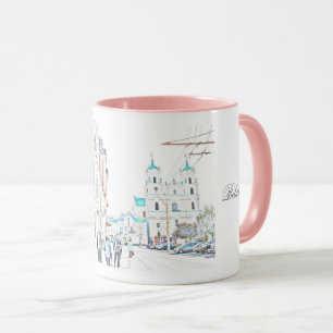 Biélorussie Б л р е у с Grodno Hrodna Sketch Mug C