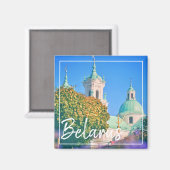 Biélorussie Architecture Hrodna Grodno City Magnet (Recto/Verso)