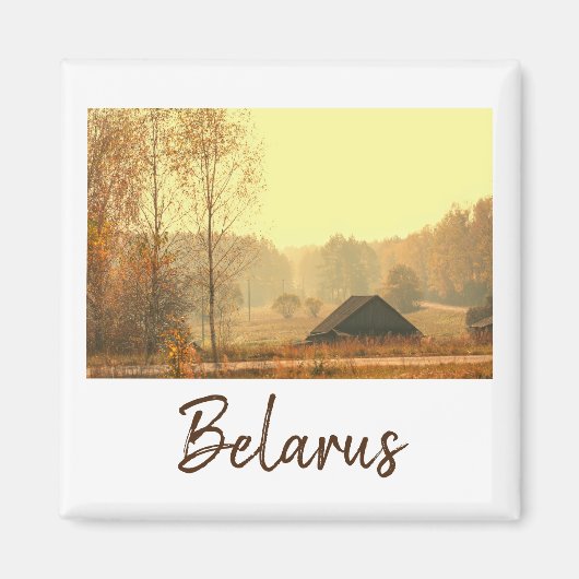 Biélorussie Architecture Paysage Rural Magnet (Devant)