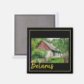 Biélorussie Architecture rurale Magnet (Recto/Verso)
