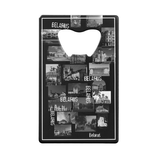 Biélorussie Architecture Villes Bottle Opener (Devant)