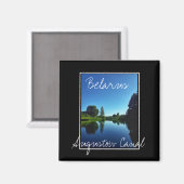 Biélorussie Augustow Canal Nature Magnet (Recto/Verso)