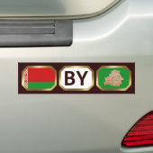 Biélorussie Carte Code Sticker pare-chocs (En voiture)