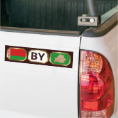 Biélorussie Carte Code Sticker pare-chocs (Sur camion)