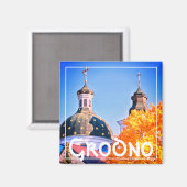 Biélorussie Grodno Architecture Magnet (Recto/Verso)