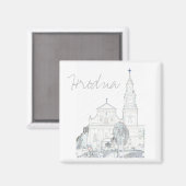 Biélorussie Hrodna Grodno Magnet d'architecture st (Recto/Verso)