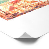 Biélorussie Hrodna Grodno Poster d'architecture (Coin)