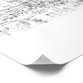 Biélorussie Minsk Affiche de croquis d'architectur (Coin)