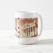 Biélorussie Minsk Architecture Peinture Mug (Devant droit)