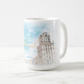 Biélorussie Minsk Architecture Peinture Tasse (Devant droit)