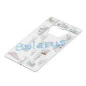 Biélorussie Minsk Brest Architecture Bottle Opener (Devant Angle)