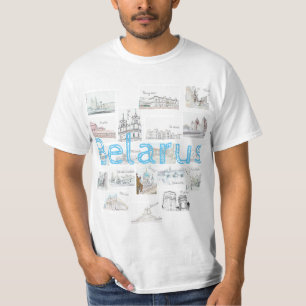 Biélorussie Minsk Brest Architecture T-shirt / Hau