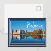 Biélorussie Mir Castle Architecture Nature Carte p (Devant / Derrière)