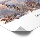 Biélorussie Mir Castle Architecture Nature Poster (Coin)