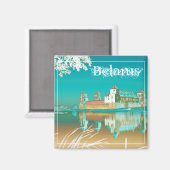 Biélorussie Mir Château Architecture Magnet Nature (Recto/Verso)