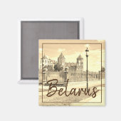 Biélorussie Mir Château Architecture Magnet Nature (Recto/Verso)