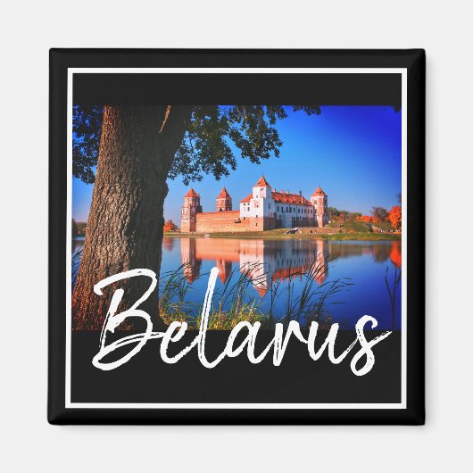 Biélorussie Mir Château Architecture Magnet Nature (Devant)