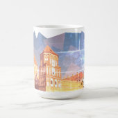Biélorussie Mir Château Architecture Peinture Mug (Centre)