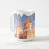 Biélorussie Mir Château Architecture Peinture Mug (Devant gauche)