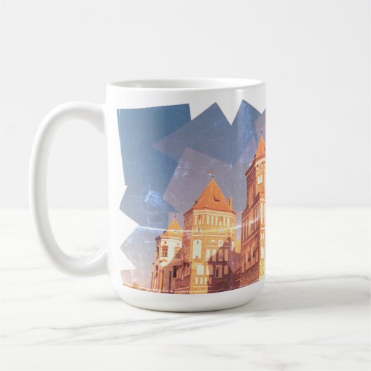 Biélorussie Mir Château Architecture Peinture Mug (Gauche)