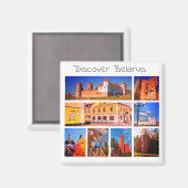 Biélorussie Mir Château Grodno Architecture Magnet (Recto/Verso)
