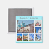 Biélorussie Mir Château Grodno Architecture Magnet (Recto/Verso)