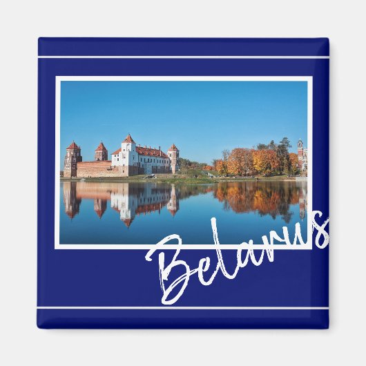 Biélorussie Mir Château Magnet d'architecture (Devant)