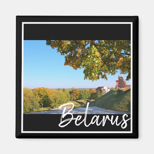 Biélorussie Navahrudak Château Magnet d'architectu (Devant)