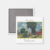 Biélorussie Orsha Architecture Red Mill Magnet (Recto/Verso)