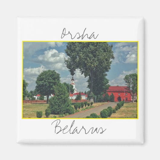 Biélorussie Orsha Architecture Red Mill Magnet (Devant)