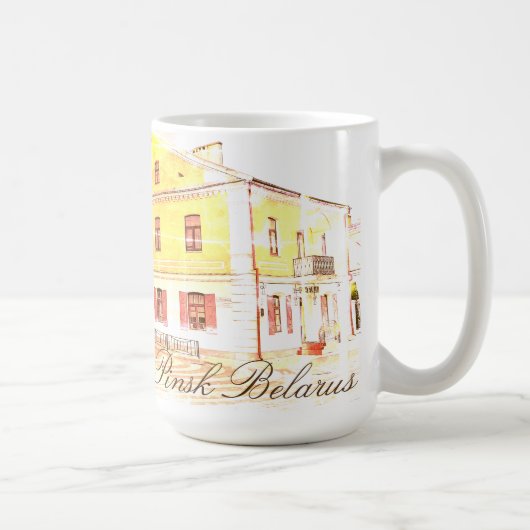 Biélorussie Pinsk Architecture Mug Tasse (Droite)