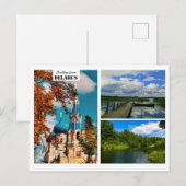 Biélorussie Salutations Architecture Carte postale (Devant / Derrière)