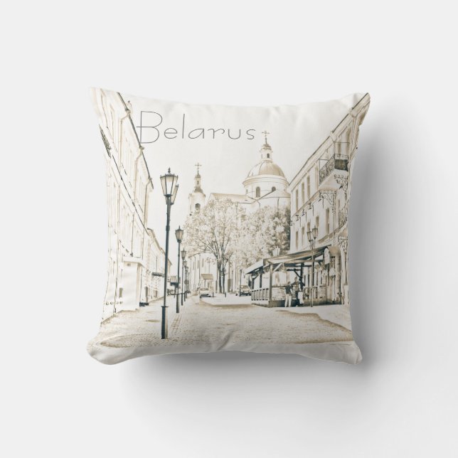 Biélorussie Vitebsk Cityscape Voyage Coussin de co (Recto)