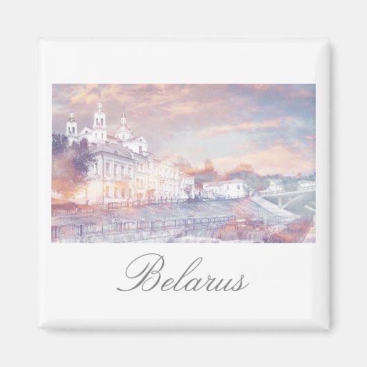 Biélorussie Vitebsk Magnet d'architecture (Devant)