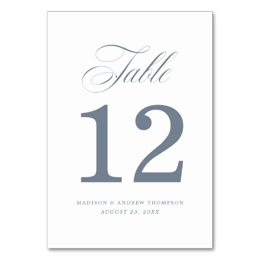 Bien-aimé | Cartes de Numéro de Table de Mariage (Par défaut)