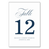 Bien-aimé | Cartes de Numéro de Table de Mariage (Dos)