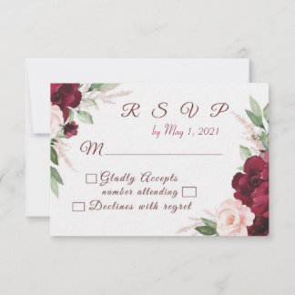 Bien-aimé Floral RSVP